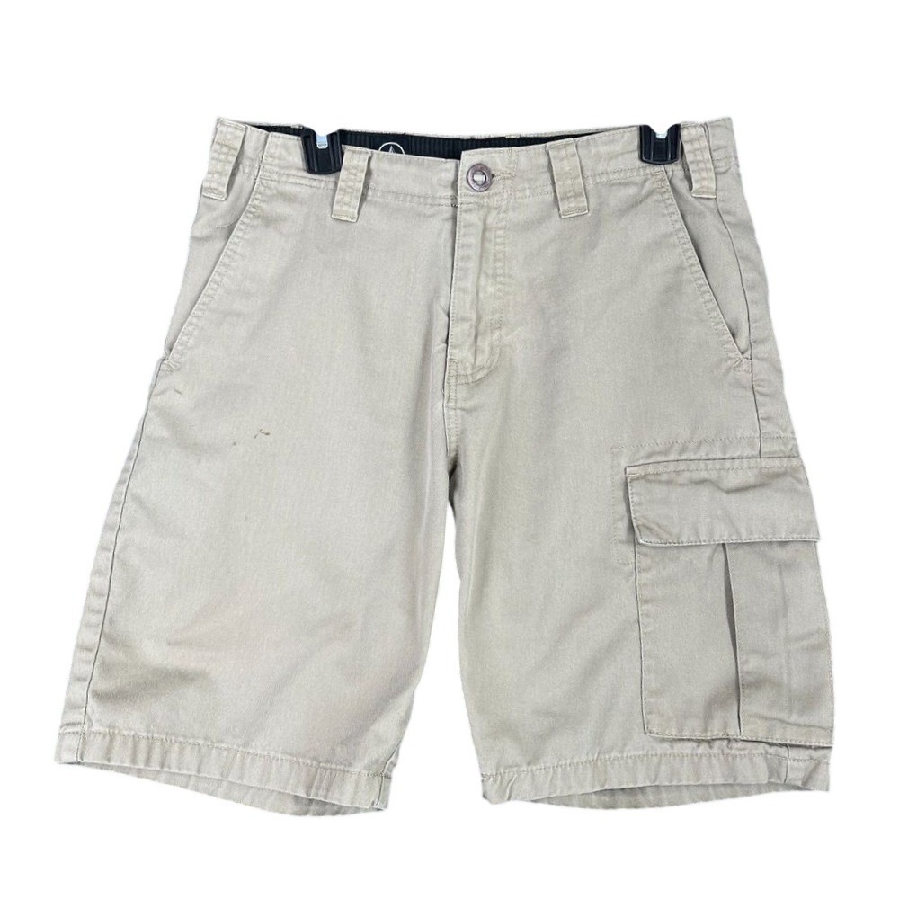 Volcom Shorts Mens 29 Beige Cargo 8.5" Bermuda Skater Streetwear Urban Punk BMX